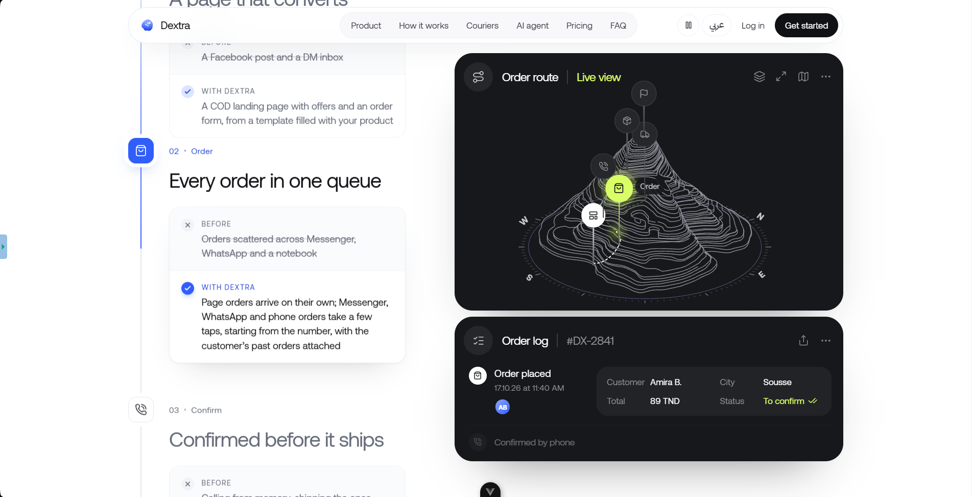 Every order in one queue, on a live route