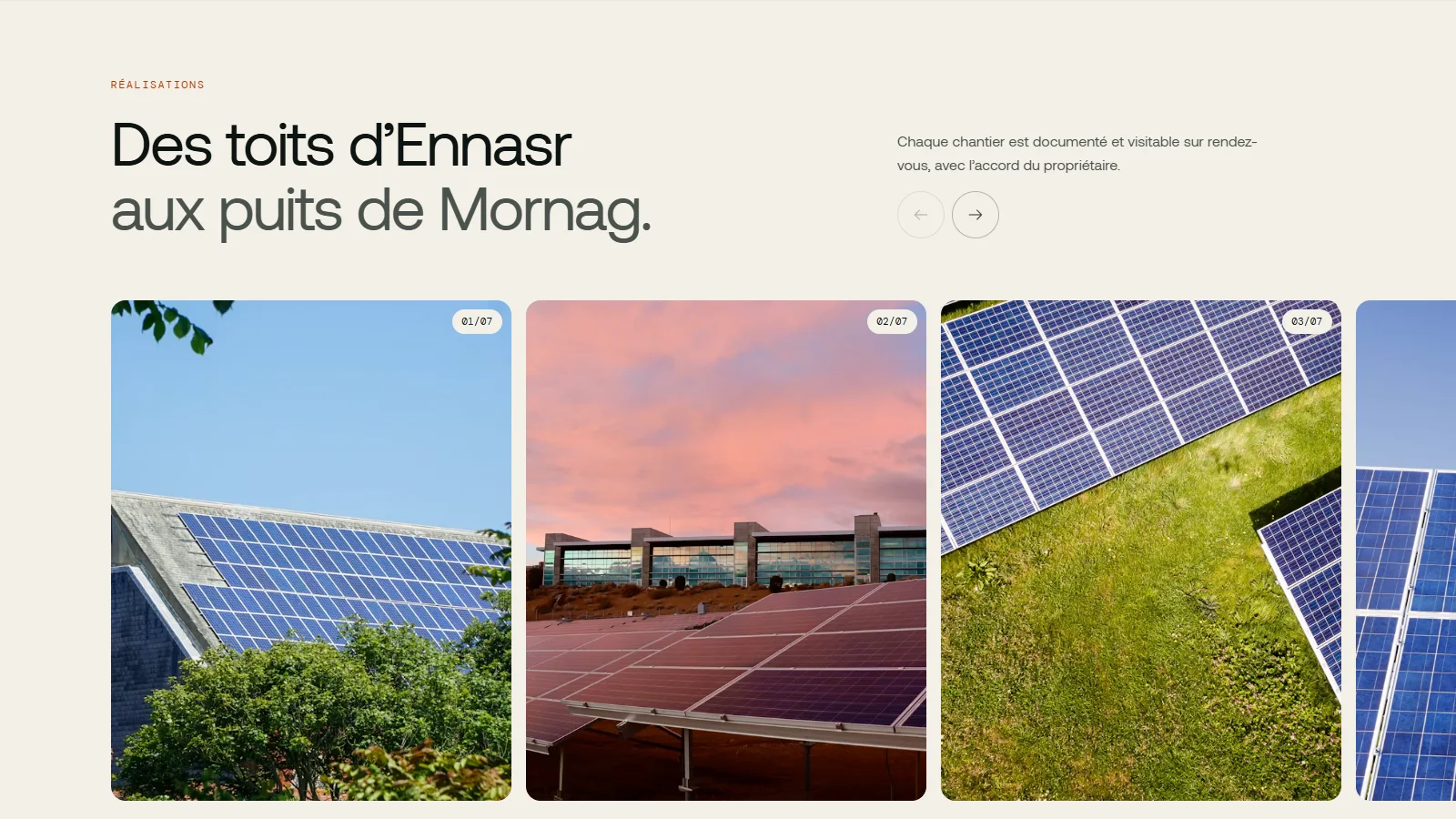 Projects from Ennasr to Mornag